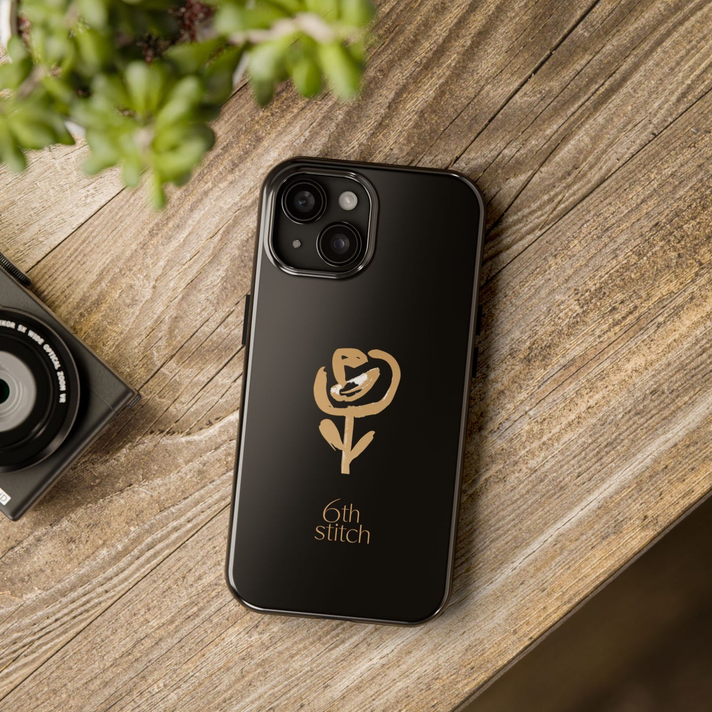 Golden Rose iPhone case