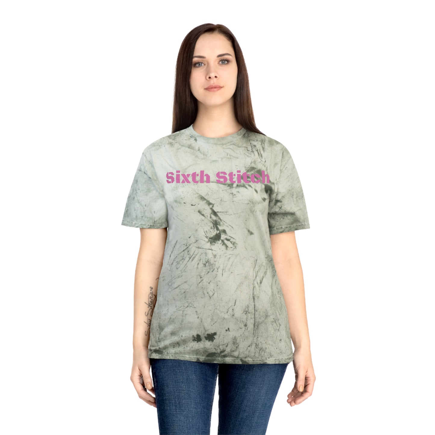 Quasi Camo Stitched Tee