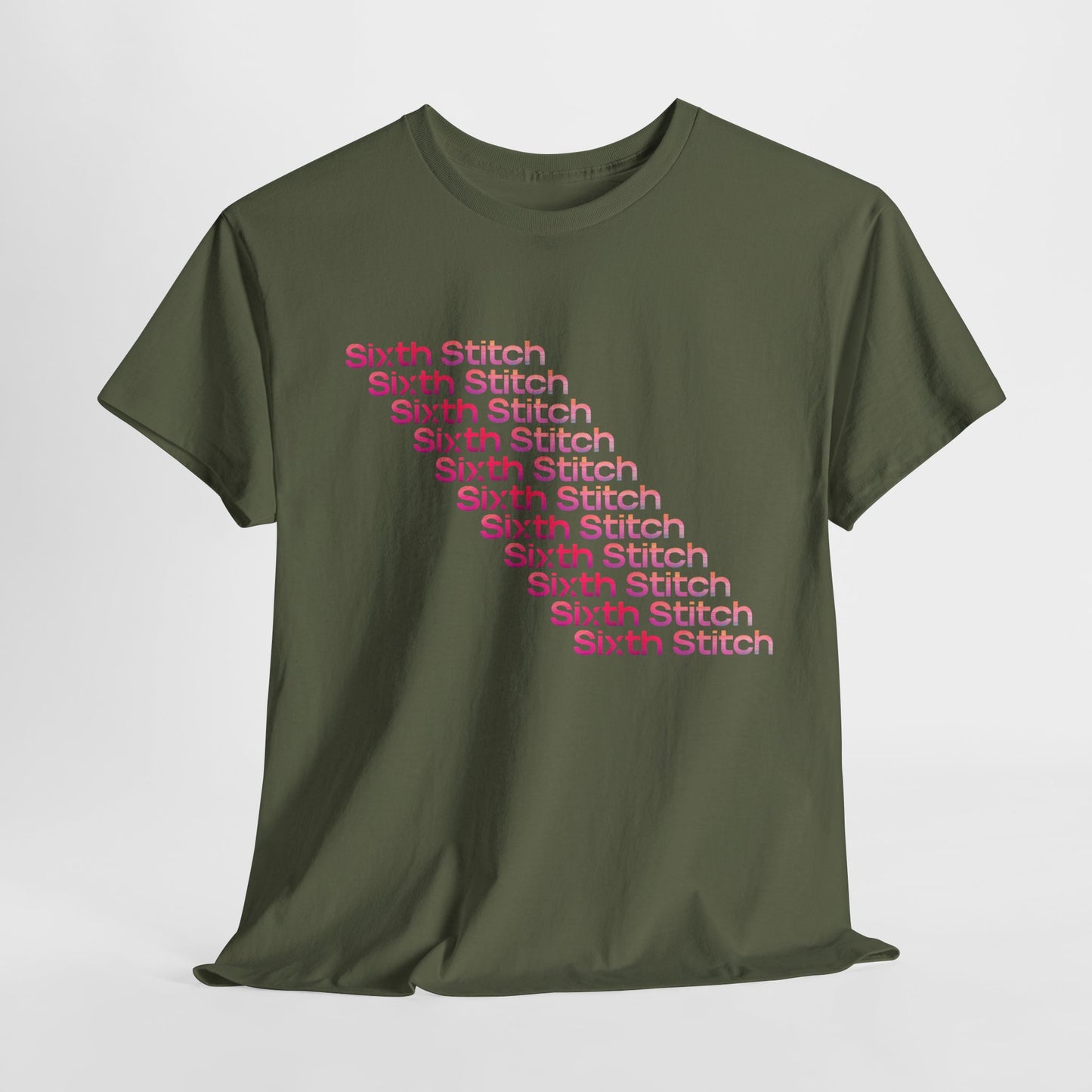 the faded neon tee.