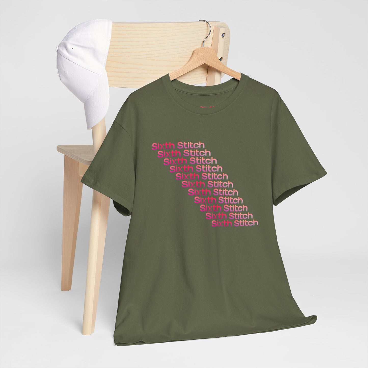 the faded neon tee.