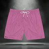 Sixth Stitch Keyed Up Trunks in neon pink with white drawstring, featuring the signature key emblem printed on the lower right leg.