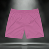 Back of Sixth Stitch Keyed Up Trunks in neon pink, clean design with no graphics or emblems.