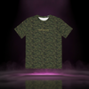 Rock Bottom Camo Tee front view — digital camo streetwear t-shirt with “rock.bottom” text embroidered across the chest, part of the Sixth Stitch higher-conscious apparel line.