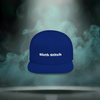 Front of Sixth Stitch Static Stitch Snapback in royal blue featuring bold embroidered “Sixth Stitch” logo across the crown. Structured flat-bill cap with snapback closure.